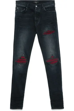 AMIRI Jeans, Herre, Blå, W30, Indigo Blå Ripped Jeans