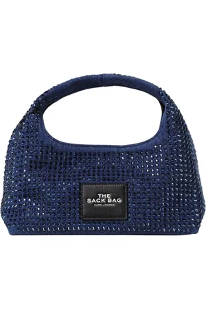Marc Jacobs Taske, Dame, Blå, ONE SIZE, Uld, Blå Skuldertaske med Justerbar Rem