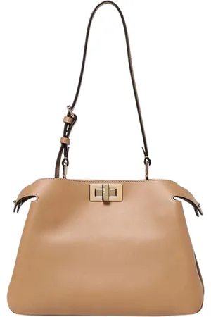 Fendi Taske, Dame, Brun, ONE SIZE, Læder, Elegant lædertaske