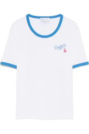 Sporty & Rich Top, Dame, Hvid, M, Sporty T-shirt i hvid/blå