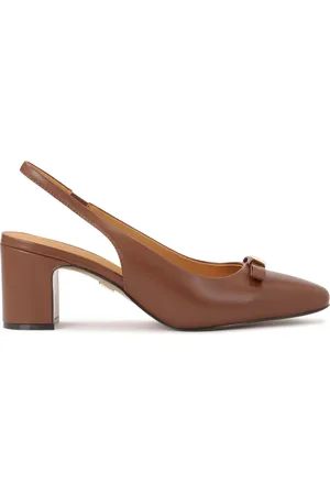 Kazar Sko, Dame, Brun, 40 EU, Uld, Brune pumps med åben hæl