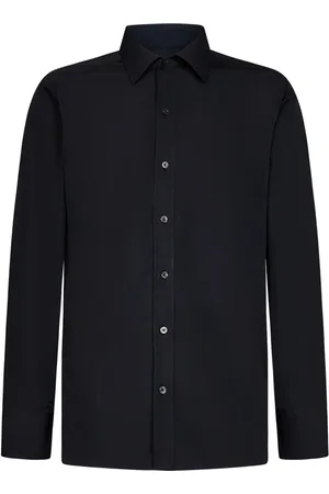 Tom Ford Skjorte, Herre, Sort, XL, Bomuld, Klassisk Sort Skjorte