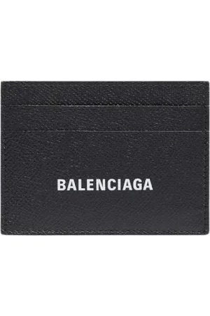 Balenciaga Tilbehør, Herre, Sort, ONE SIZE, Læder, Sort Læderkortholder Pung