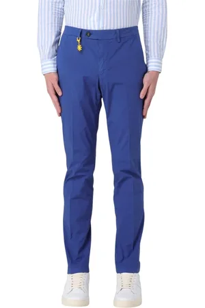 Manuel Ritz Bukser, Herre, Blå, 2XL, Bomuld, Blå Bomuld Chino Bukser