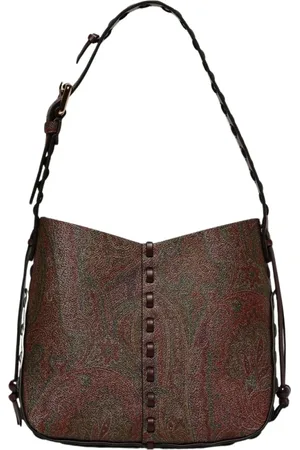 Etro Taske, Dame, Rød, ONE SIZE, Uld, Burgundy Paisley Skuldertaske