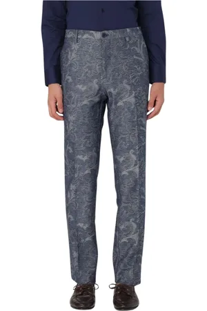 Etro Bukser, Herre, Blå, XL, Blå Dress Pants til Mænd