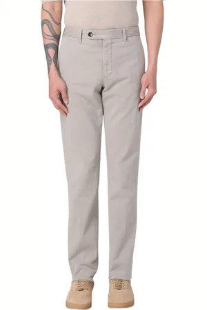Incotex Bukser, Herre, Grå, L, Uld, Himmelblå Slim Fit Chinos