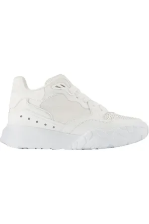 Alexander McQueen Sko, Dame, Hvid, 39 EU, Tyl, Laeder sneakers