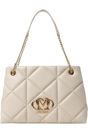 Moschino Taske, Dame, , ONE SIZE, Uld, Quiltet Skuldertaske med Kæderem