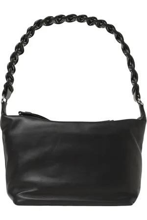 KARA Taske, Dame, Sort, ONE SIZE, Uld, Flettet Læder Skuldertaske