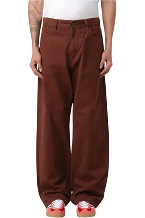Carhartt Bukser, Herre, Brun, W29, Bomuld, Holdbare bomuld regelmæssig pasform bukser