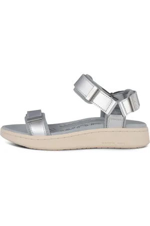 Woden Sko, Dame, Grå, 37 EU, Uld, Line Metallic