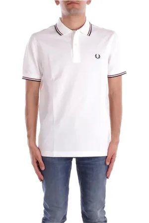 Fred Perry Top, Herre, Hvid, S, Bomuld, Hvide Polo T-shirts og Polos