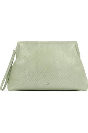 Kazar Taske, Dame, Grøn, ONE SIZE, Læder, Læder clutch håndtaske