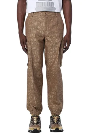 VERSACE Bukser, Herre, , M, Cargo Bukser med Logo Print