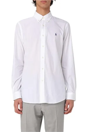 Ralph Lauren Skjorte, Herre, Hvid, XL, Bomuld, Klassisk Bomuld Langærmet Skjorte Herre Hvid