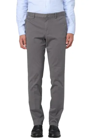 HUGO BOSS Bukser, Herre, Grå, XL, Bomuld, Moderne Slim Fit Grå Bukser