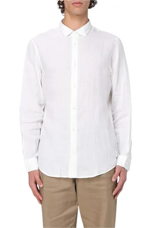 Armani Exchange Skjorte, Herre, Hvid, M, Hvid Langærmet Casual Skjorte