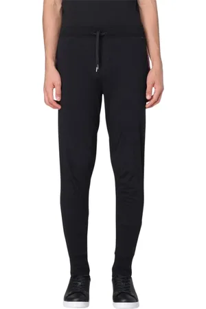 Paul Smith Bukser, Herre, Sort, S, Uld, Elegante Stribede Joggers