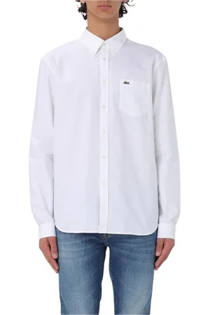 Lacoste Skjorte, Herre, Hvid, XS, Bomuld, Klassisk Hvid Skjorte til Mænd