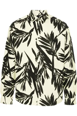 Jacquemus Skjorte, Herre, Flerfarvet, M, Bomuld, Gul og Sort Bomuldsskjorte