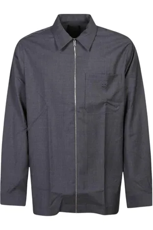Givenchy Jakke, Herre, Grå, 3XS, Uld, Grå ZipUp Kravejakke