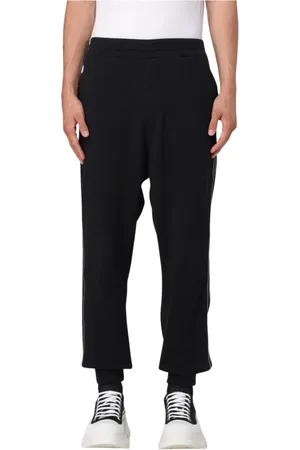 Alexander McQueen Bukser, Herre, Sort, M, Sorte bukser med side stribe