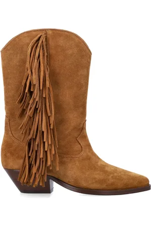 Isabel Marant Sko, Dame, Brun, 37 EU, Uld, Frynset Duerto Stilfuldt Mode Tilbehør