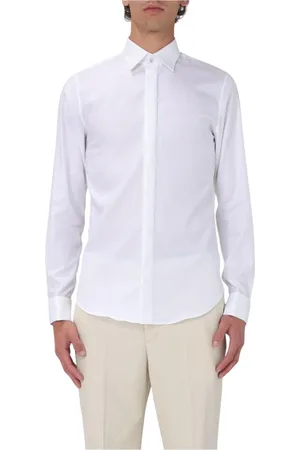 Michael Kors Skjorte, Herre, Hvid, XL, Hvid Button-Up Skjortekjole
