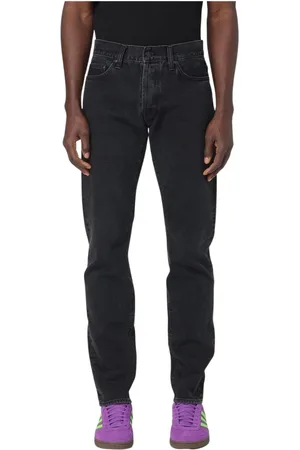 Carhartt Jeans, Herre, Sort, W30, Uld, Klassiske Blå Straight Leg Jeans