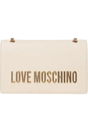 Moschino Taske, Dame, , ONE SIZE, Uld, Ivory Skuldertaske til Kvinder