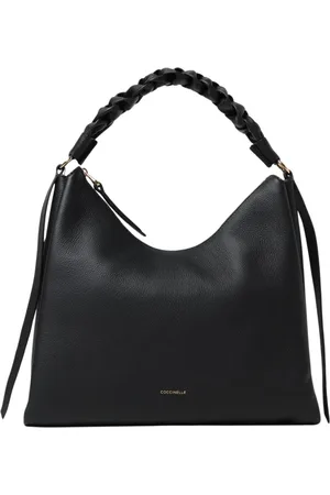 Coccinelle Taske, Dame, Sort, ONE SIZE, Uld, Brun læder skuldertaske