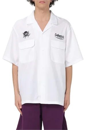 Carhartt Skjorte, Herre, Hvid, XL, Bomuld, Klassisk Hvid Bowling Skjorte