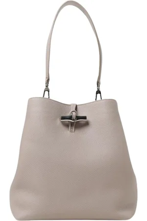 Longchamp Taske, Dame, Grå, ONE SIZE, Uld, Elegant Dove Grey Skuldertaske