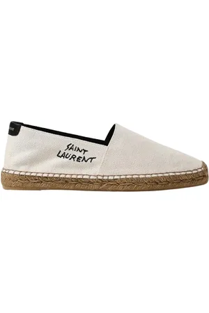 Saint Laurent Sko, Dame, , 41 EU, Jute, Elegante Broderede Espadriller Afslappet Stil