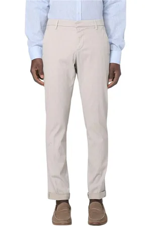 Dondup Bukser, Herre, , W35, Slim Fit Casual Chinos Blå Bukser