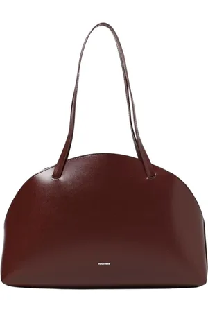 Jil Sander Taske, Dame, Brun, ONE SIZE, Uld, Elegant Læder Skuldertaske