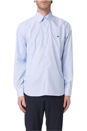 BROOKSFIELD Skjorte, Herre, Blå, M, Bomuld, Himmelblå Slim Fit Skjorte