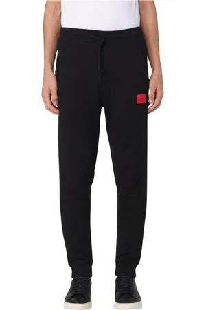 HUGO BOSS Bukser, Herre, Sort, L, Uld, Stilfulde Behagelige Afslappede Bukser
