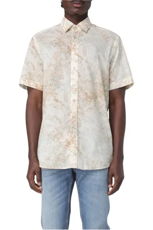 Etro Skjorte, Herre, Flerfarvet, XL, Farverig Blomstret Skjorte