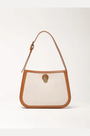 Fabiana Filippi Taske, Dame, Brun, ONE SIZE, Uld, Læder skuldertaske