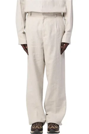 Botter Bukser, Herre, , L, Uld, Straight Leg High-Waist Bukser