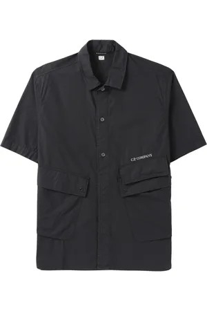 C.P. Company Skjorte, Herre, Sort, M, Bomuld, Popeline Pocket Shirt