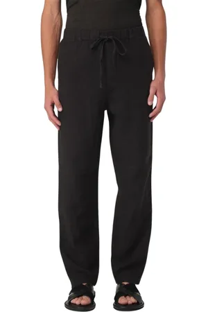 120% Lino Bukser, Herre, Sort, S, Linned, Sort Linned Casual Bukser