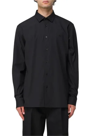Burberry Skjorte, Herre, Sort, L, Bomuld, Klassisk Sort Poplin Skjorte