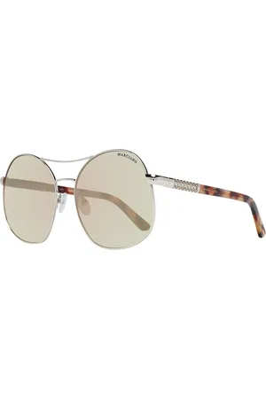 Guess Tilbehør, unisex, Gul, ONE SIZE, Uld, Rosaguld Oval Solbriller Gradient Linse