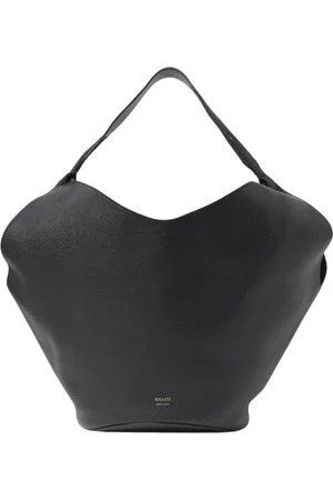 Khaite Taske, Dame, Sort, ONE SIZE, Uld, Sort læder skuldertaske