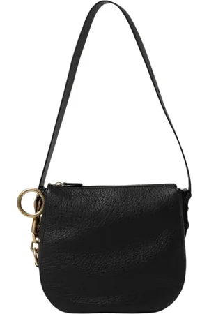 Burberry Taske, Dame, Sort, ONE SIZE, Uld, Kornet Læder Skuldertaske