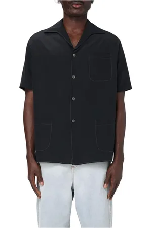 Maison Margiela Skjorte, Herre, Sort, M, Uld, Sort ButtonDown Skjorte Moderne Stil