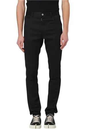 Maison Margiela Jeans, Herre, Sort, W33, Bomuld, Sort Tapered Fit 5-Lomme Jeans